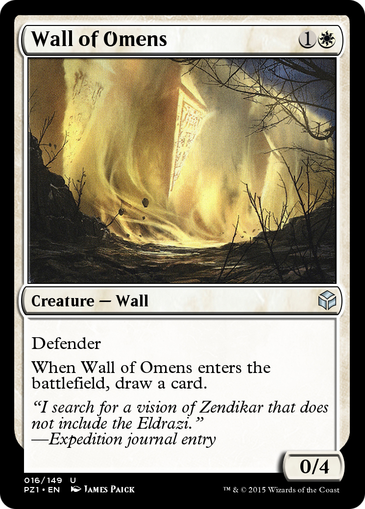Image of Wall of Omens (PZ1-016) - Legendary Cube Prize Pack Foil