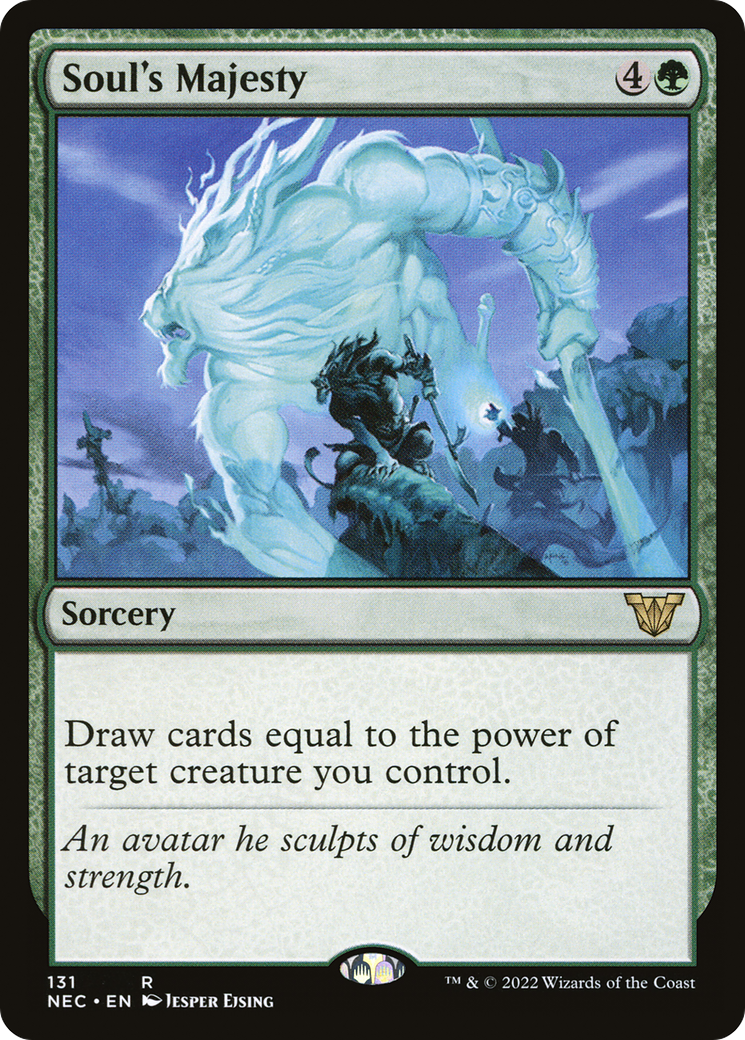 Image of Soul's Majesty (NEC-131) - Neon Dynasty Commander