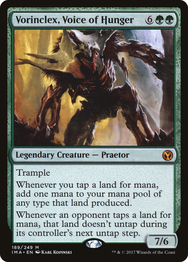 Image of Vorinclex, Voice of Hunger (IMA-189) - Iconic Masters Foil