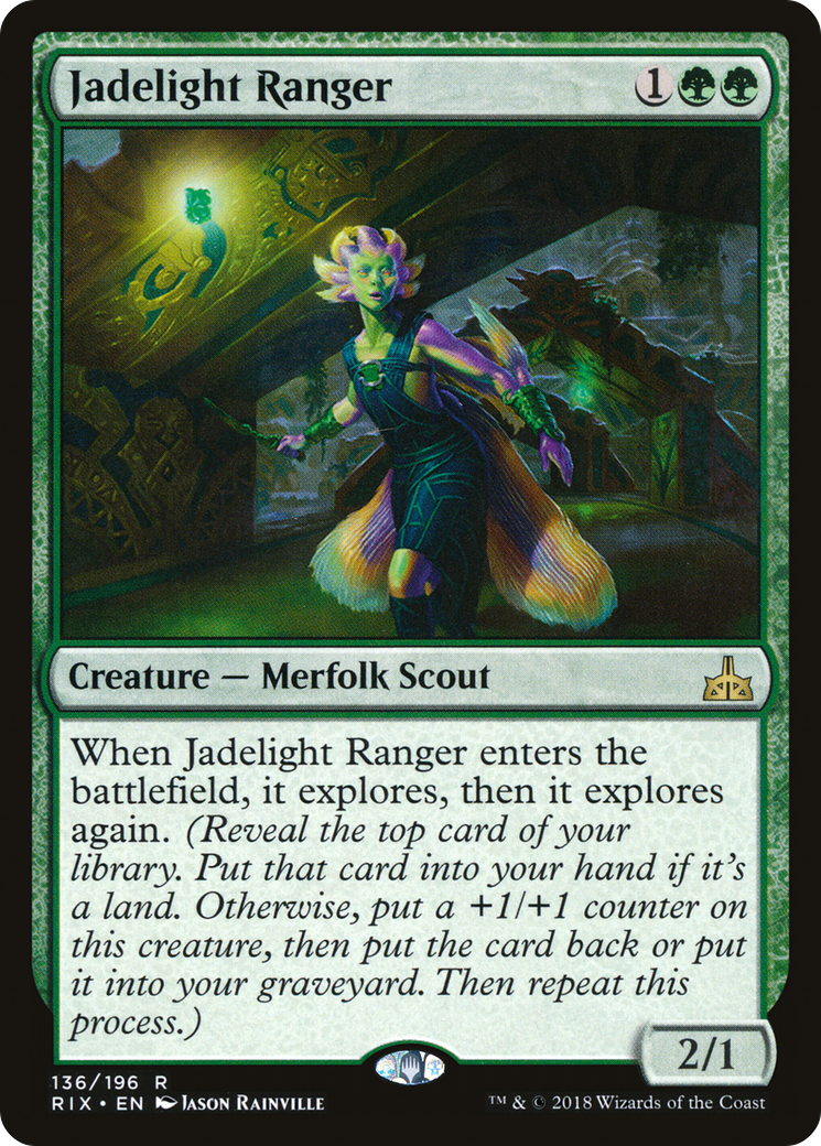 Image of Jadelight Ranger (RIX-136) - Rivals of Ixalan Foil