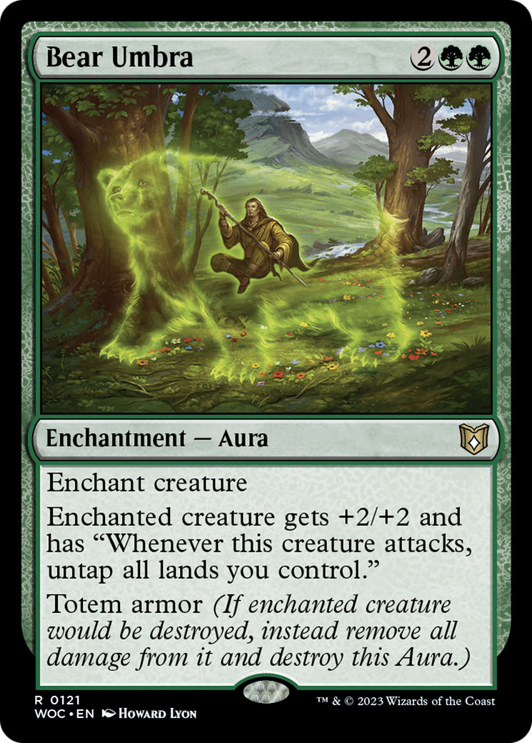 Image of Bear Umbra (WOC-121) - Wilds of Eldraine Commander