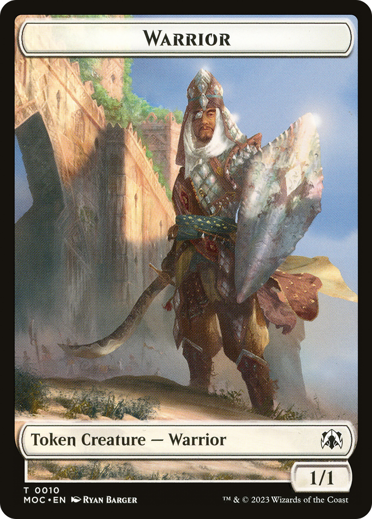 Image of Warrior (TMOC-010) - March of the Machine Commander Tokens