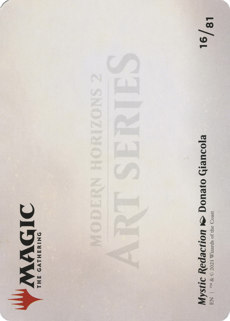 Image of Mystic Redaction // Mystic Redaction (AMH2-016) - Modern Horizons 2 Art Series (Borderless)