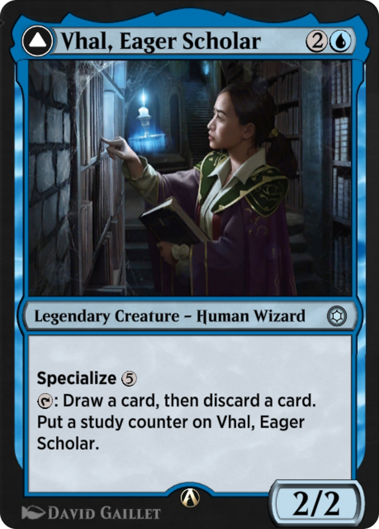 Image of Vhal, Eager Scholar (HBG-008) - Alchemy Horizons: Baldur's Gate