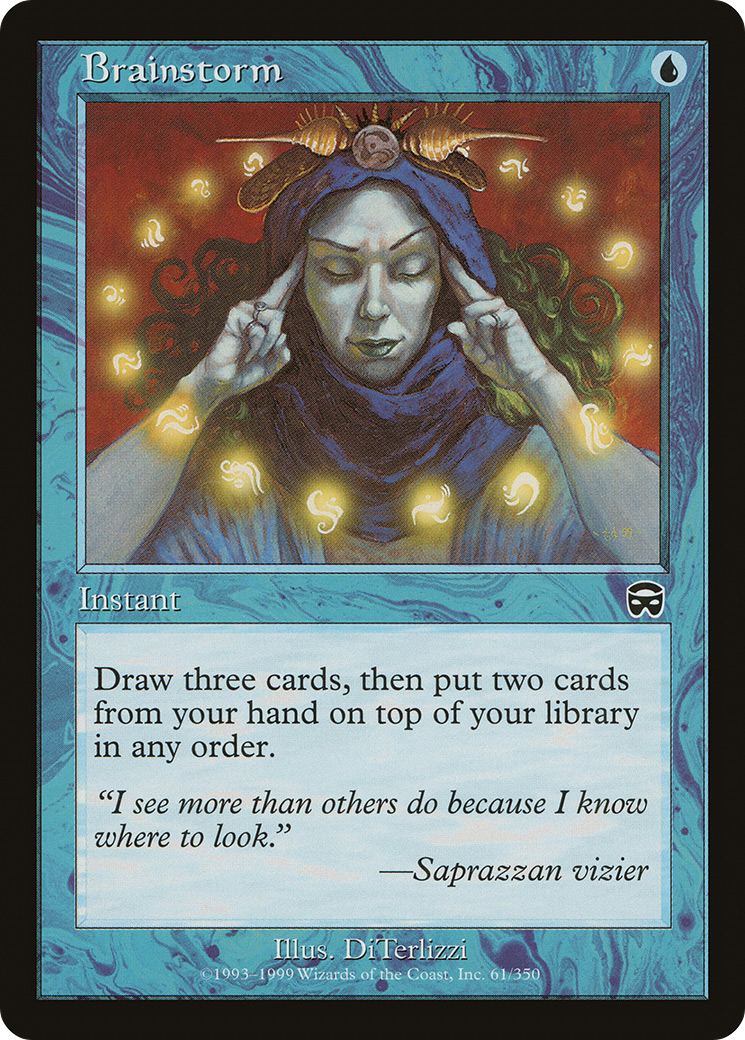 Image of Brainstorm (MMQ-061) - Mercadian Masques Foil