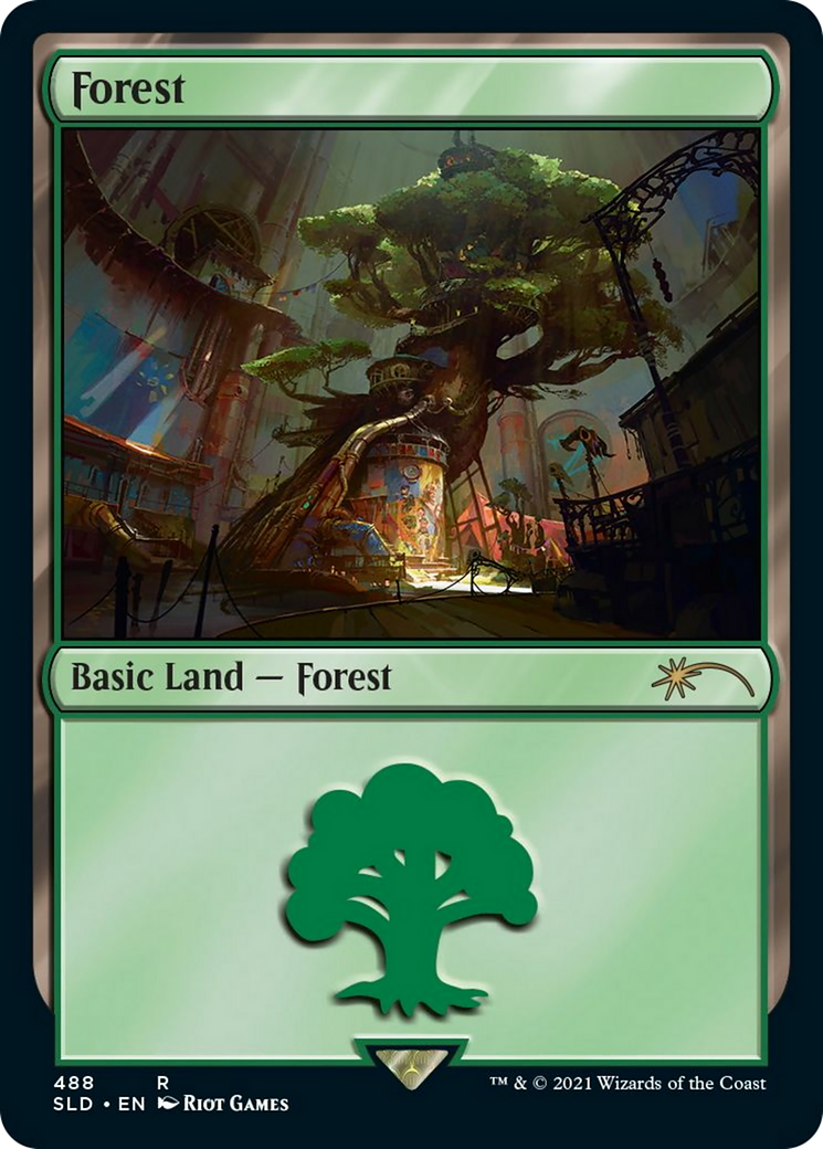Image of Forest (Secret Lair x Arcane: Lands) (SLD-488) - Secret Lair Drop