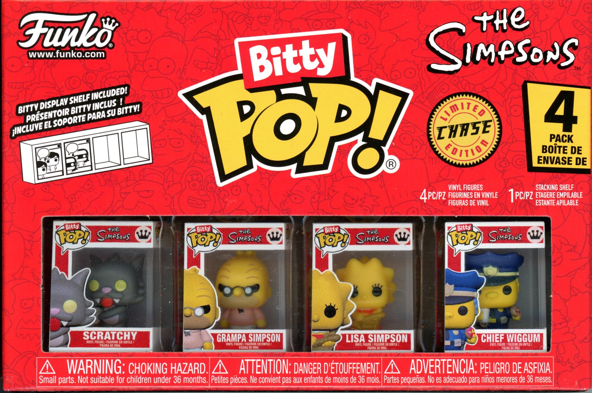 Image of The Simpsons Scratchy Funko Bitty Pop! Mini-Figure 4-Pack