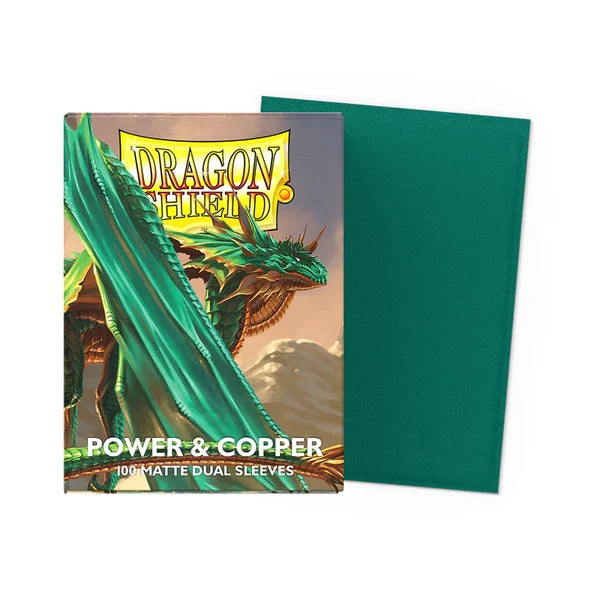 Image of Dragon Shield 100 Matte Dual Sleeves Power & Copper