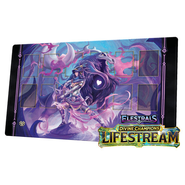 Playmat: Elestrals: Lifestream: Posthumoose Champion of Artemis
