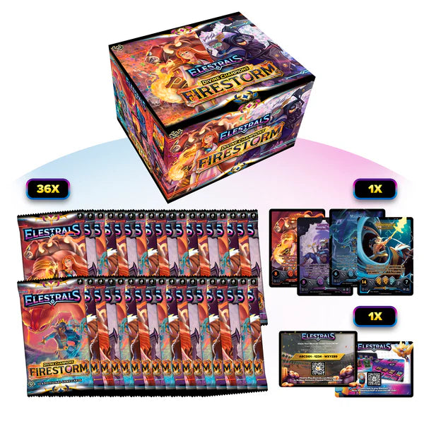 Elestrals Firestorm Booster Box with 36 Packs