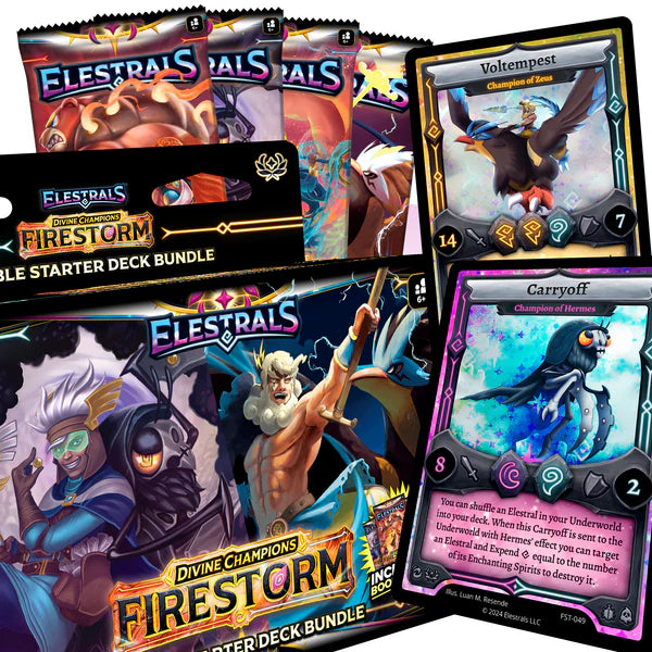 Hermes vs. Zeus Double Starter Deck Bundle with 4 Packs