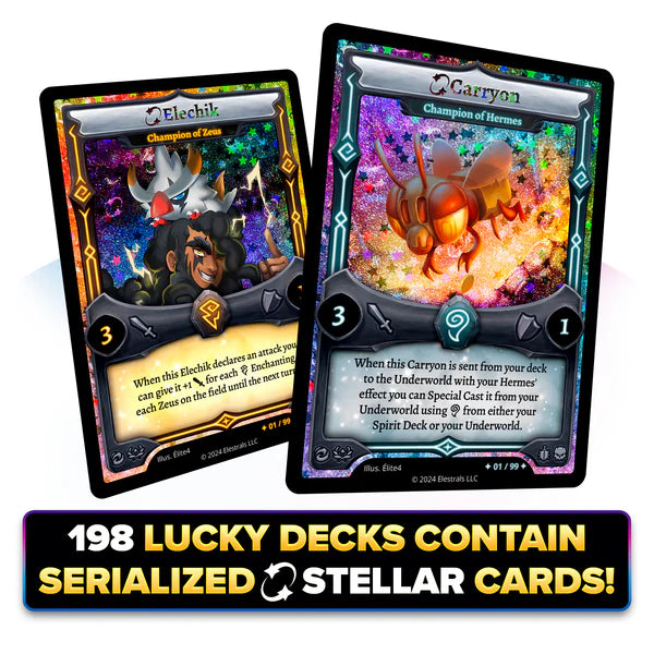 Hermes vs. Zeus Double Starter Deck Bundle with 4 Packs