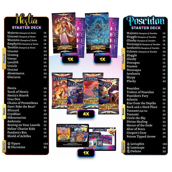 Hestia vs. Poseidon Double Starter Deck Bundle with 4 Packs