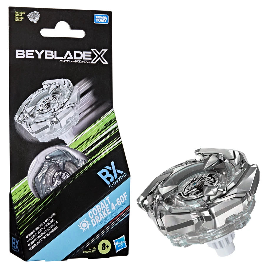 Image of Pre order Beyblade X Cobalt Drake 4 60F Booster Pack Set