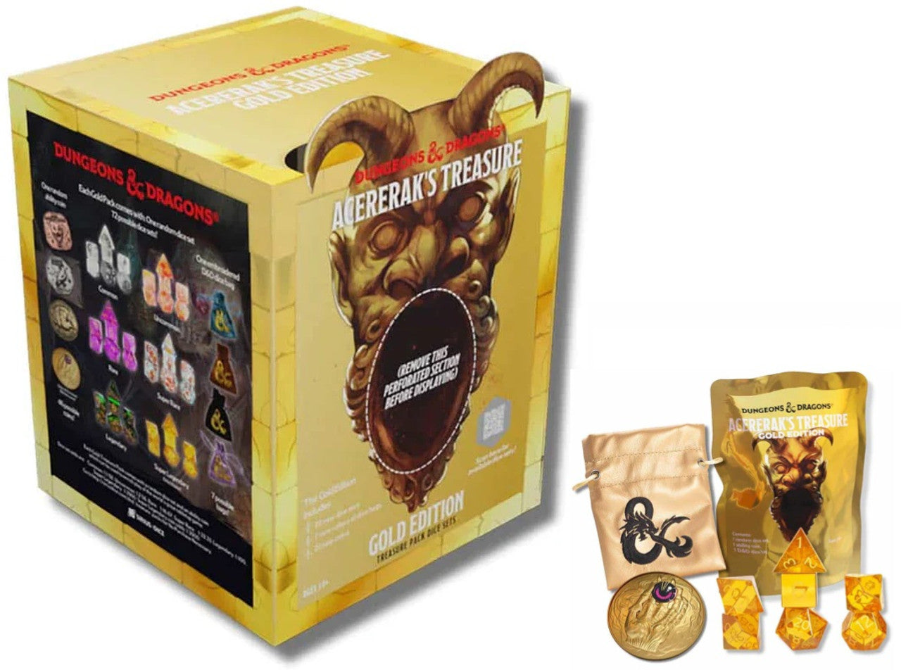 Dungeons & Dragons Acererak's Treasure Gold Edition Dice Pack
