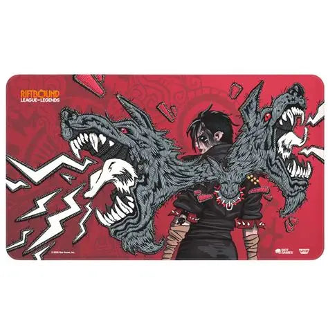 Image of RIFTBOUND TCG: LEAGUE OF LEGENDS: SET 3 UNLEASHED PLAYMAT: VI PILTOVER ENFORCER