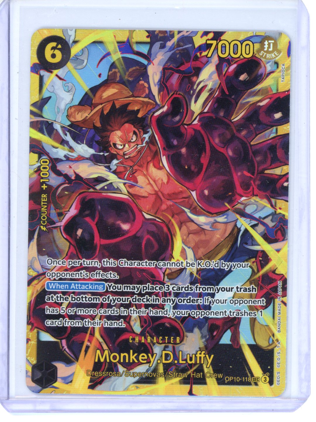 One Piece Monkey.D.Luffy OP10-118