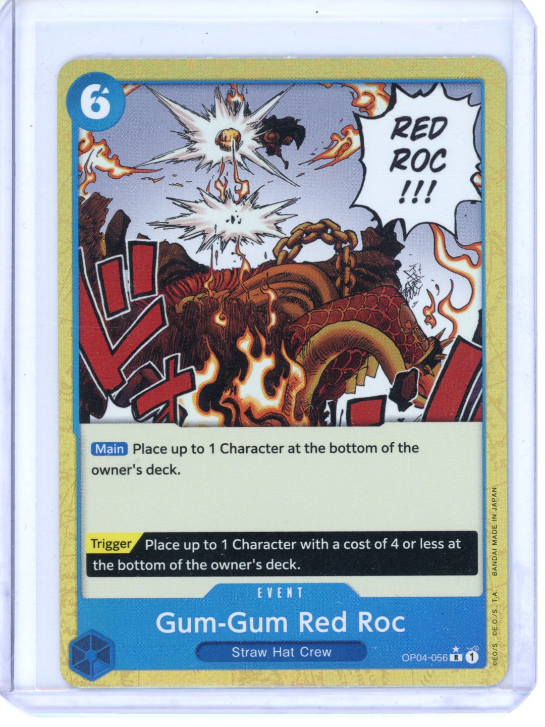 One Piece Gum-Gum Red Roc (Textured) OP04-056