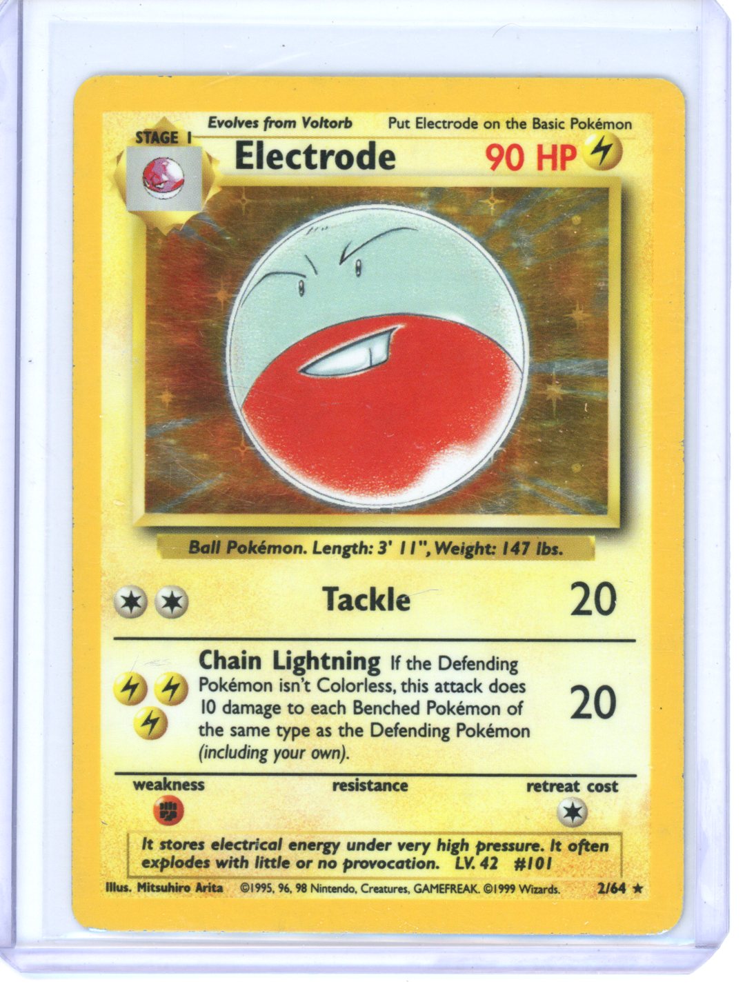Pokemon Electrode Jungle Missing Set Symbol #2/64 MP