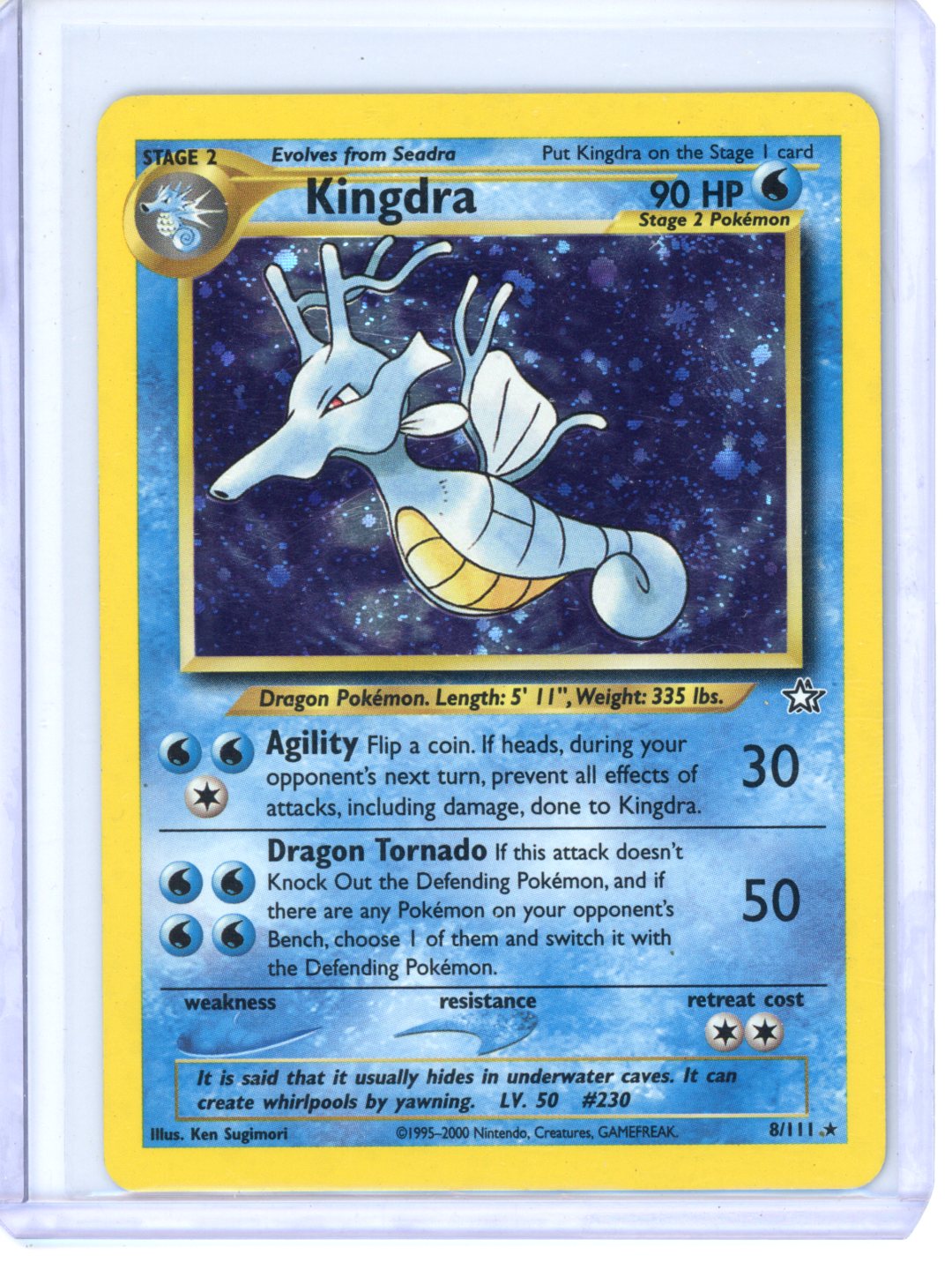 Pokemon Kingdra Holo #8/111 Neo Genesis NM