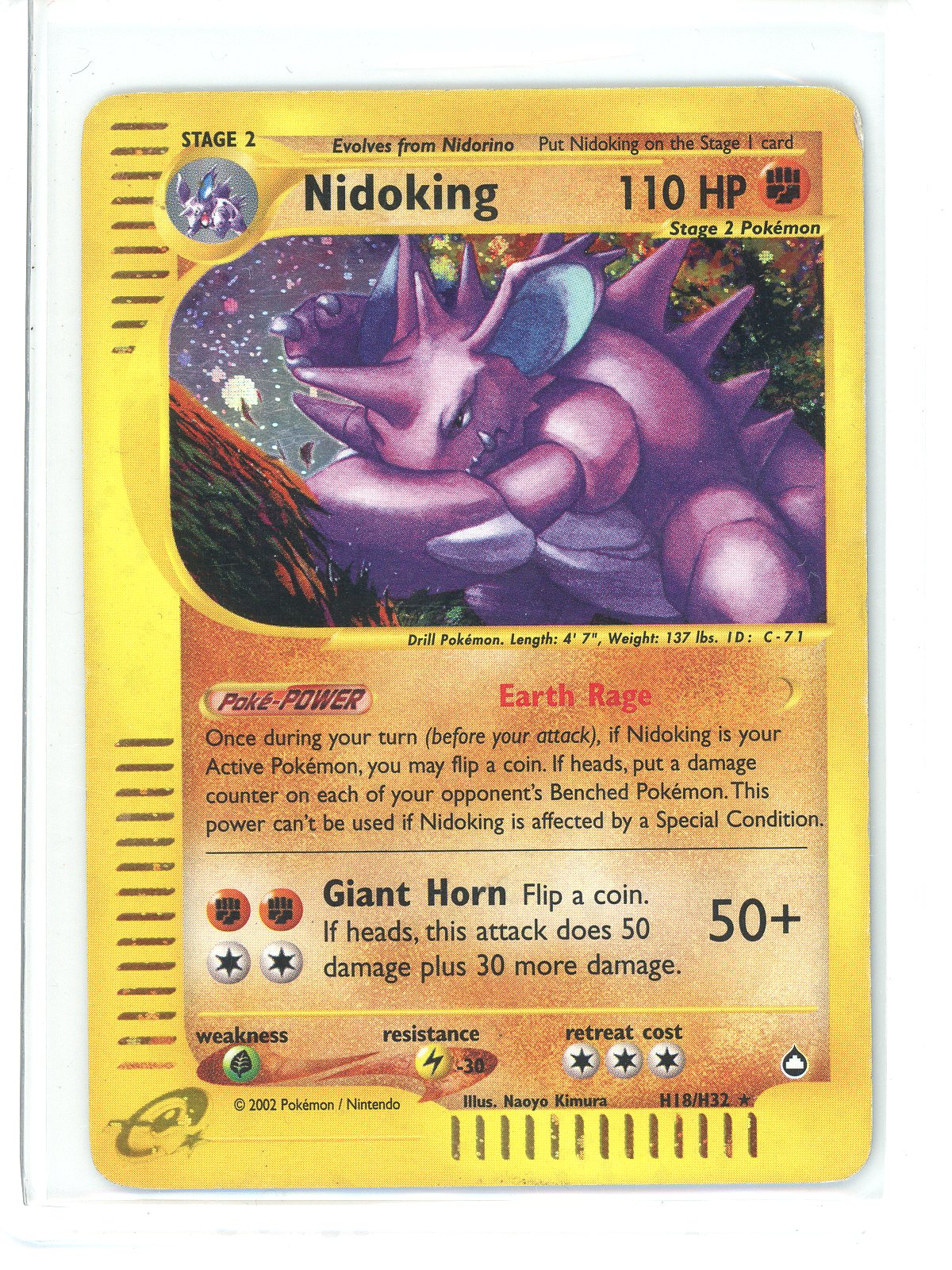 * Nidoking (H18) - Aquapolis (AQ) - LP/MP