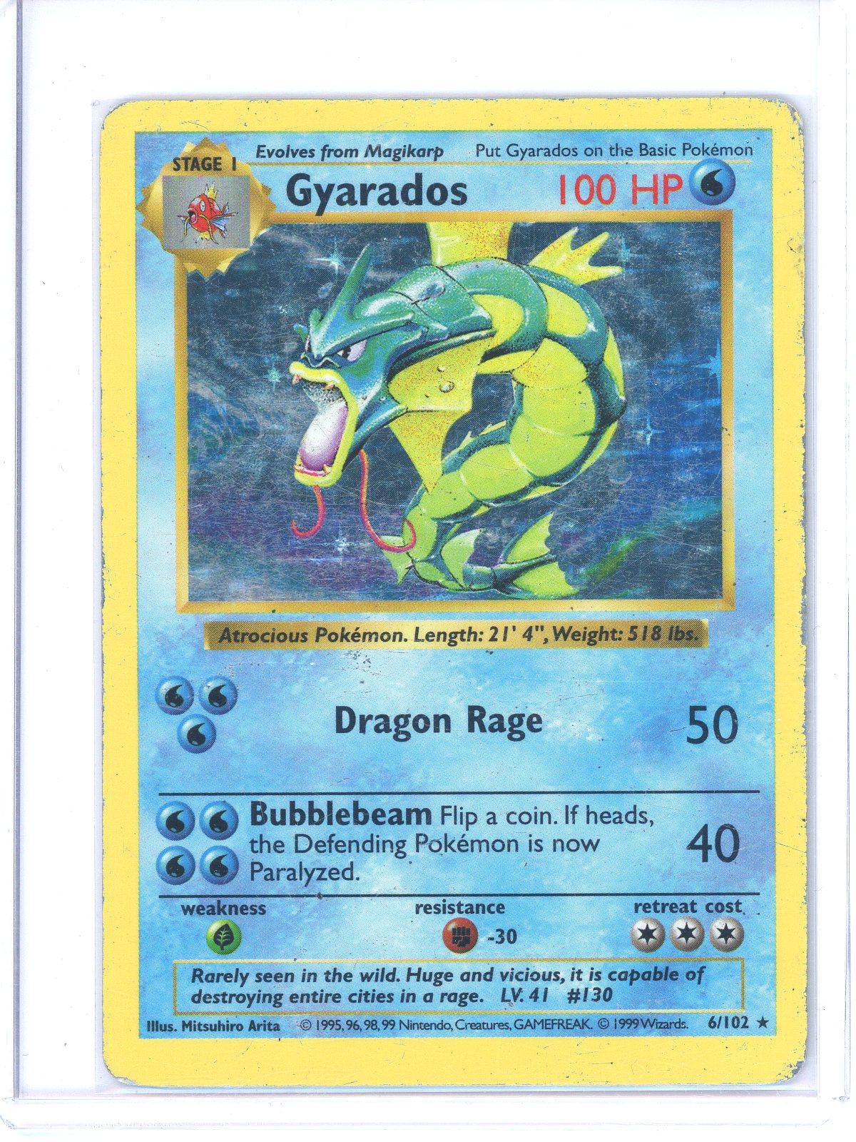 Unlimited Heavily PlayedGyarados - Base Set (BS)