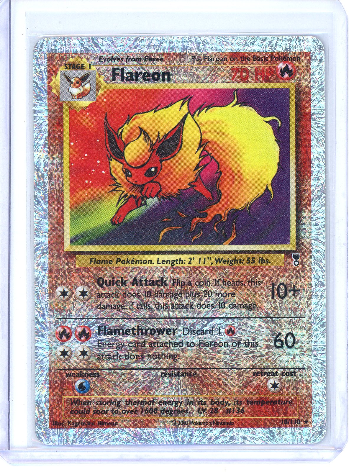 Reverse Holo - Flareon - Legendary Collection (LC)- 10/110 - LP