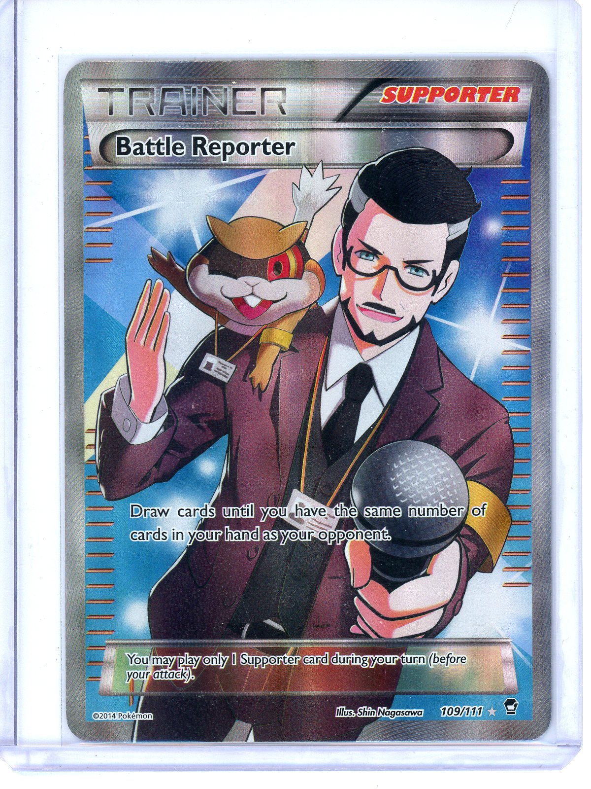 Battle Reporter (109 Full Art) - XY - Furious Fists (FFI) - MP/HP  - 109/111