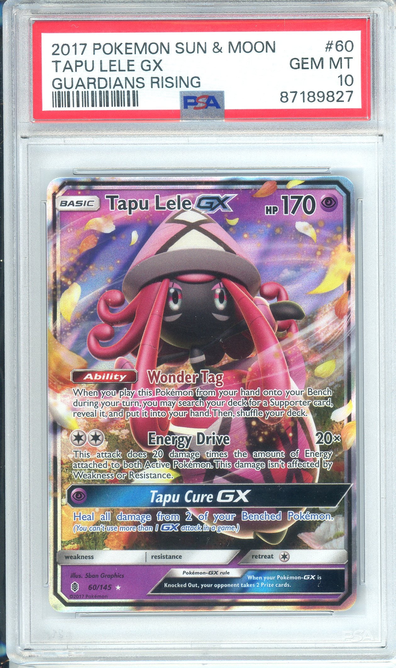 PSA Grade 10, Tapu Lele GX - 60/145