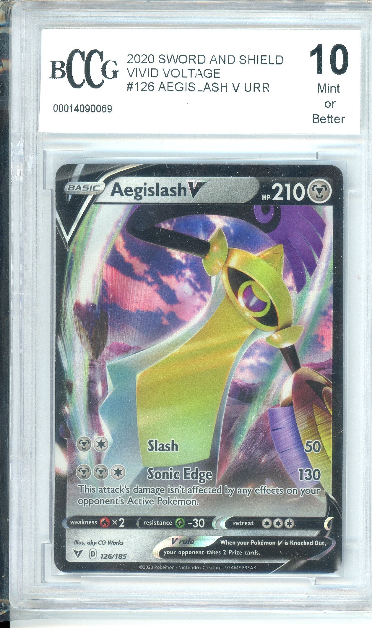 BCCG Grade 10, Aegislash V - 126/185