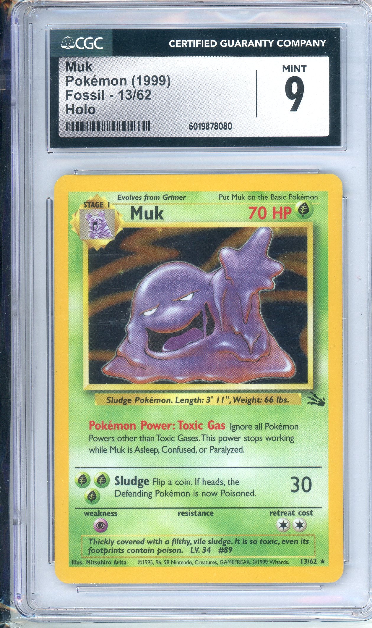 CGC Grade: 9 - Unlimited Holo Muk - 13/62