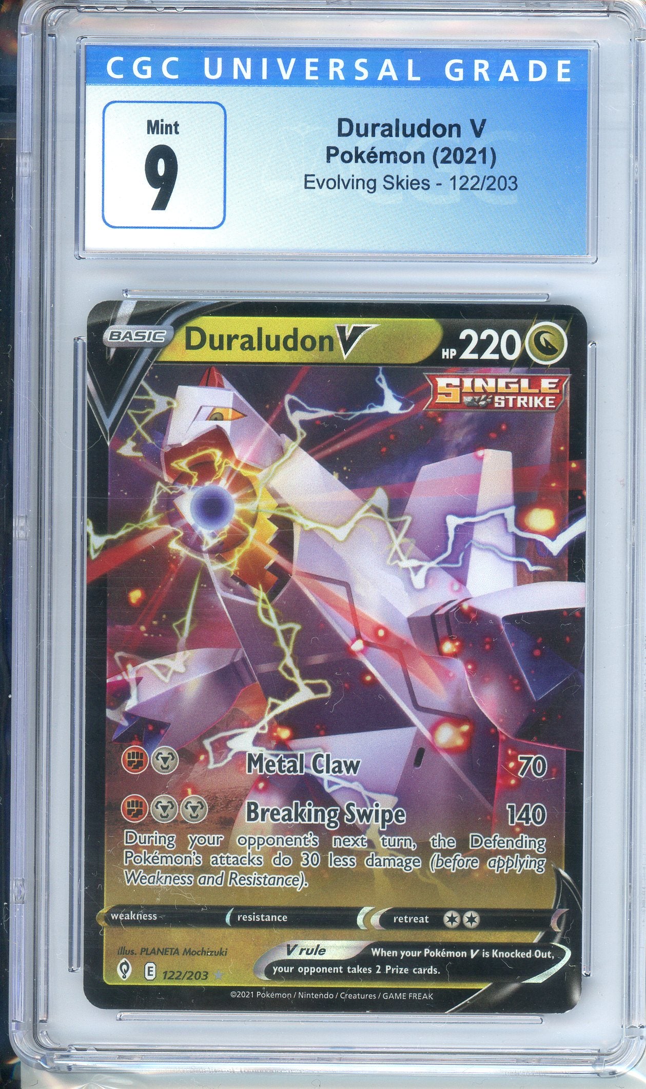 CGC Grade: 9 - Duraludon V - 122/203
