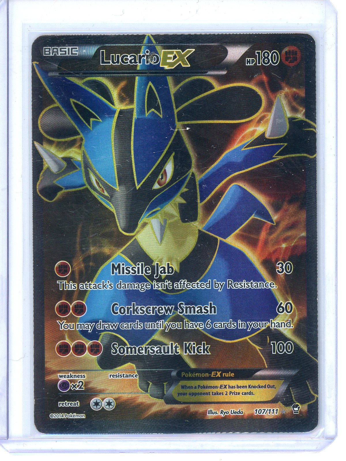 Lucario EX (107 Full Art) - XY - Furious Fists (FFI)