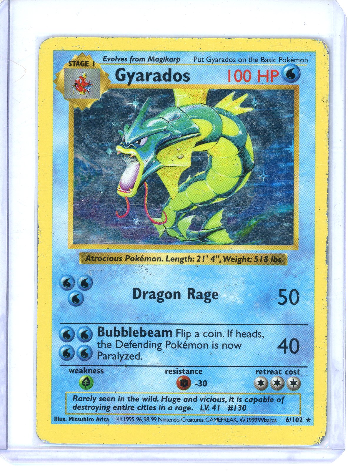 Unlimited - Shadowless Gyarados - 6/102 - HP