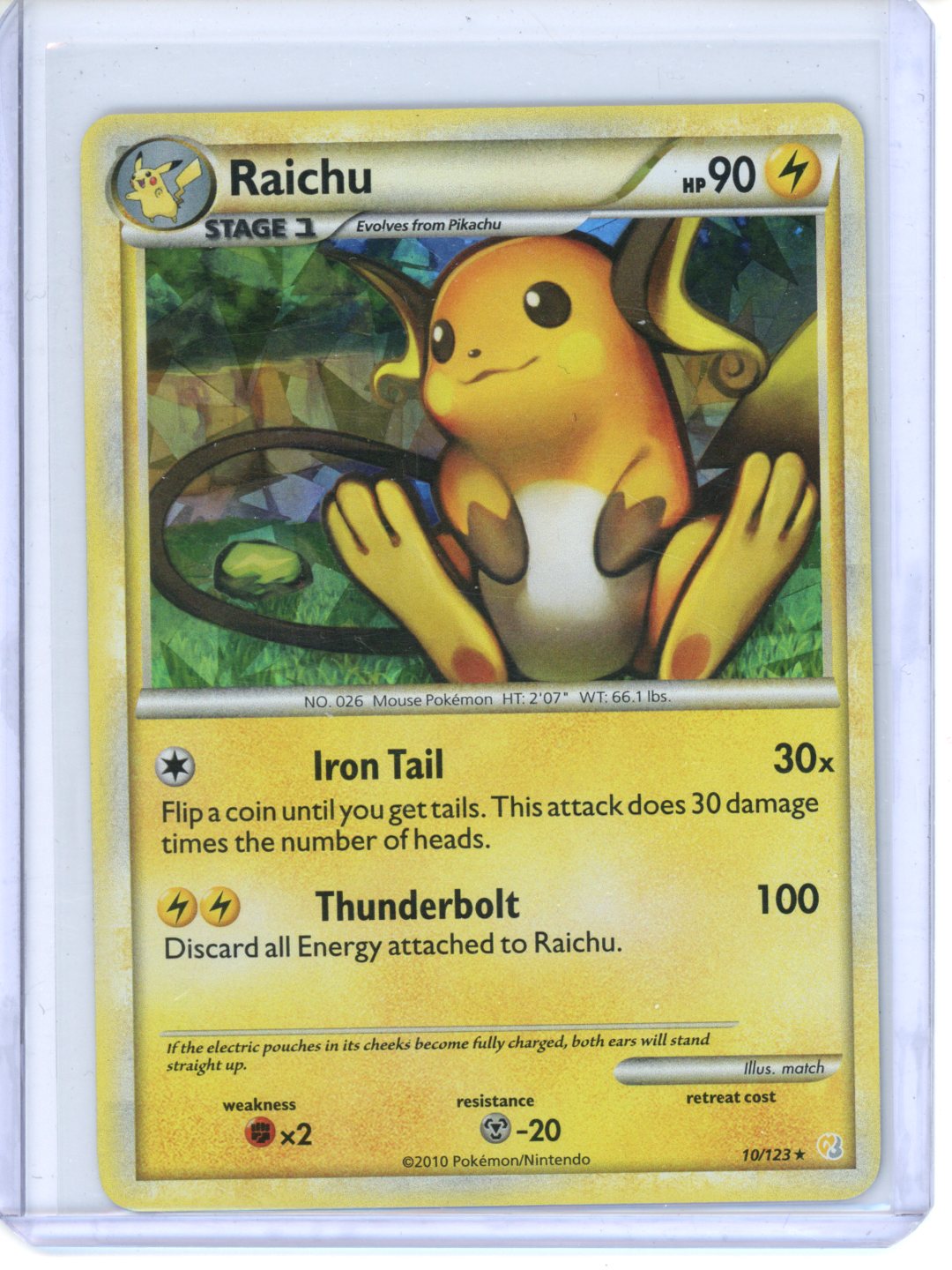 Pokemon Raichu - HeartGold SoulSilver (HS)