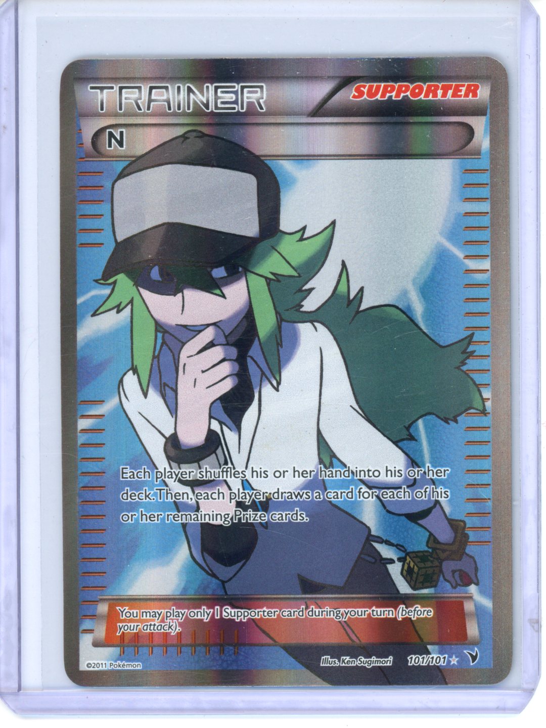 Pokemon N (Supporter) (Full Art) - Noble Victories (NVI) MP/HP