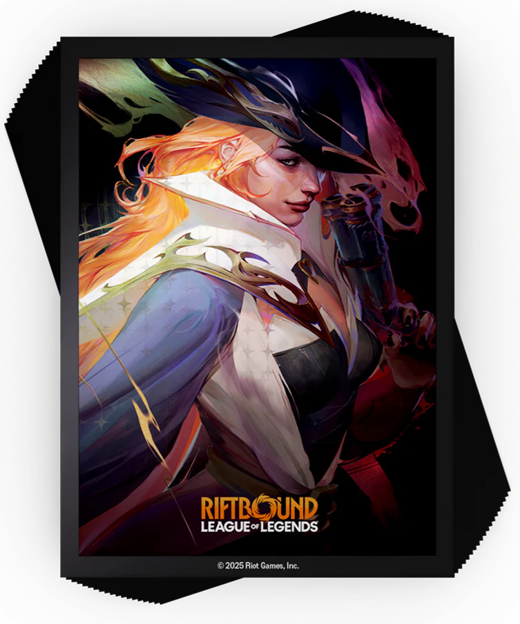 Image of RIFTBOUND TCG: LEAGUE OF LEGENDS: SET 1 ORIGINS: MISS FORTUNE ART SLEEVES (100CT)