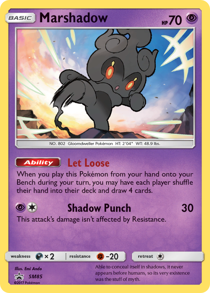 Image of Marshadow SM85  - Holofoil SM Promos - Promo