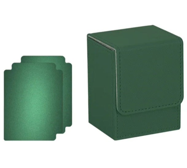 Green Faux Leather Deck Box