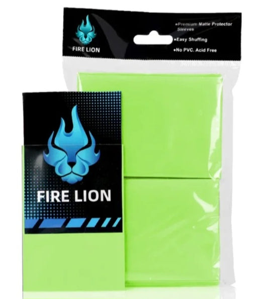 100pcs Light Green Trading Card Sleeves