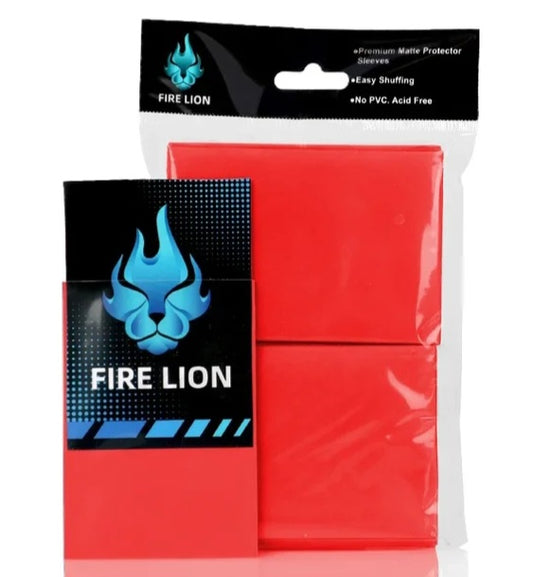 100pcs Red Trading Card Sleeves