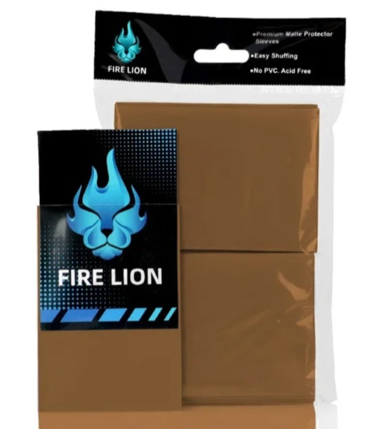 100pcs Brown Trading Card Sleeves