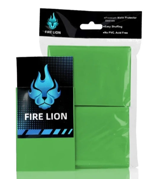 100pcs Green Trading Card Sleeves