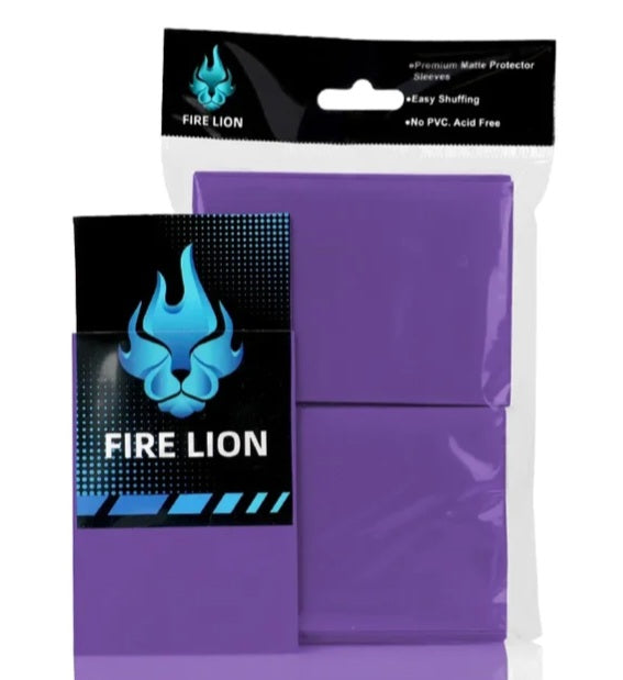 100pcs Purple Trading Card Sleeves