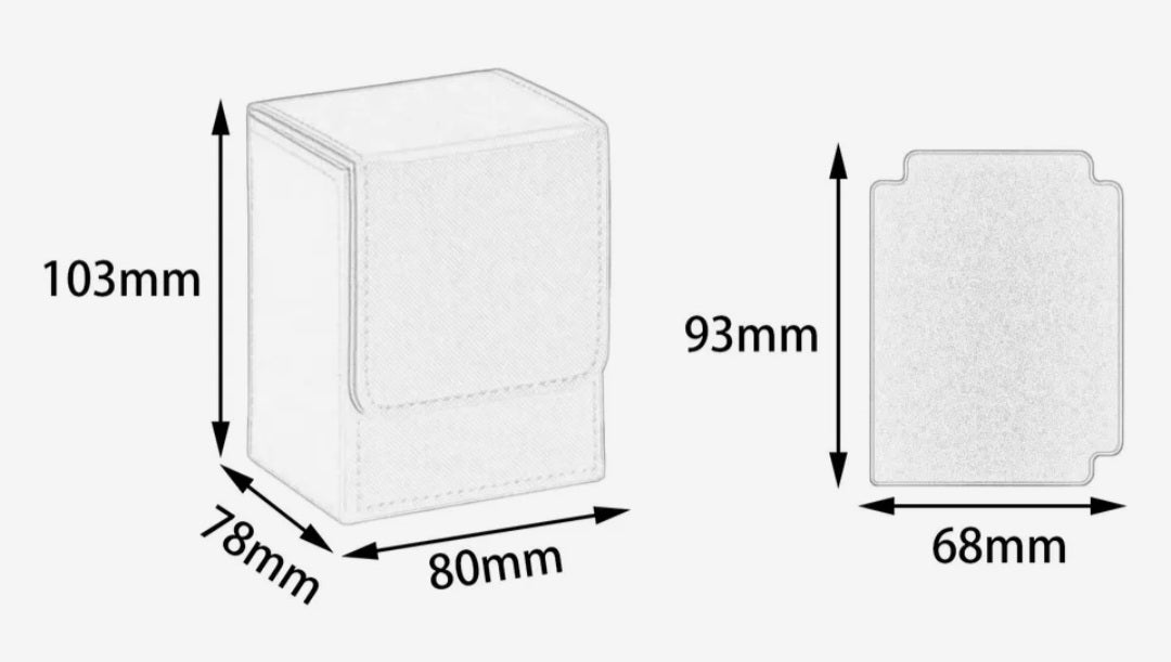 White Faux Leather Deck Box