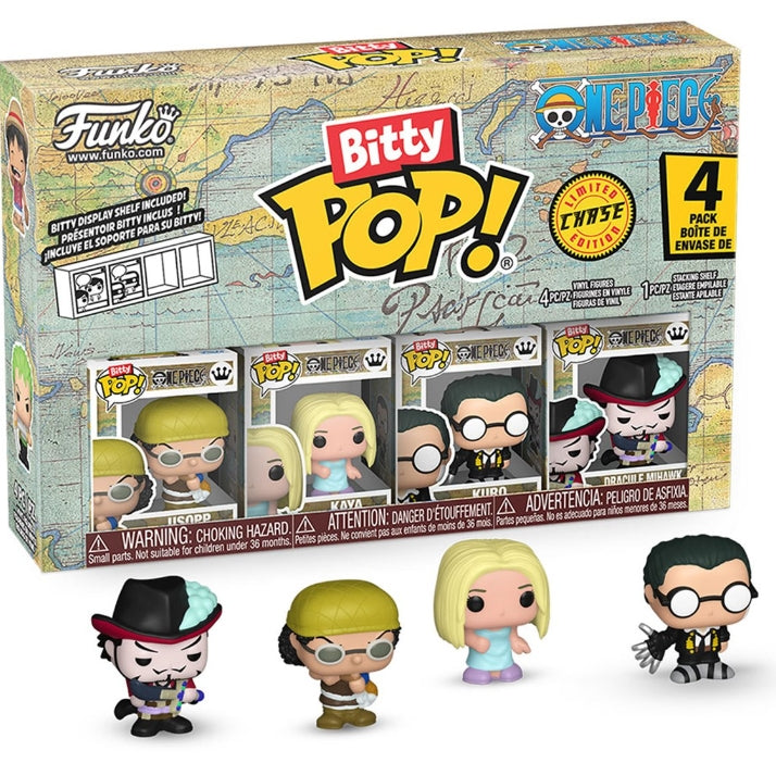 Image of One Piece Usopp Funko Bitty Pop! Mini-Figure 4-Pack Shanks Chase