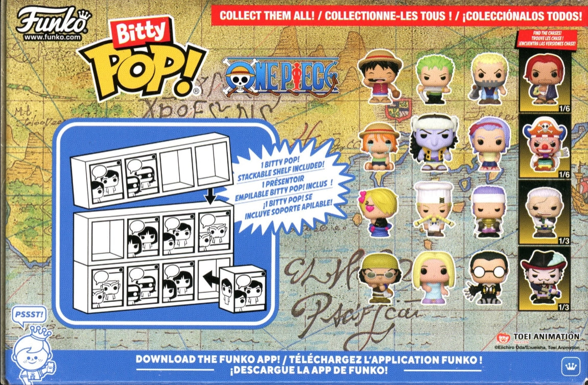 Image of One Piece Nami Funko Bitty Pop! Mini-Figure 4-Pack Buggy Chase