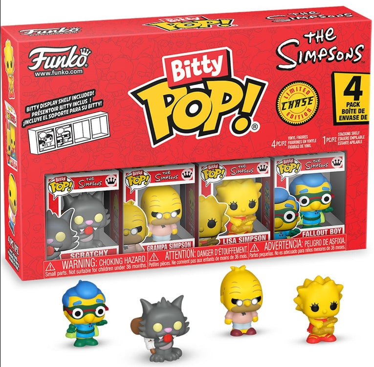 Image of The Simpsons Scratchy Funko Bitty Pop! Mini-Figure 4-Pack Fallout Boy Chase