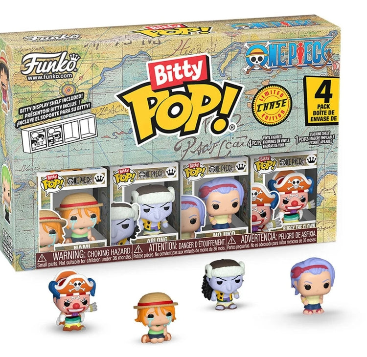 Image of One Piece Nami Funko Bitty Pop! Mini-Figure 4-Pack Buggy Chase