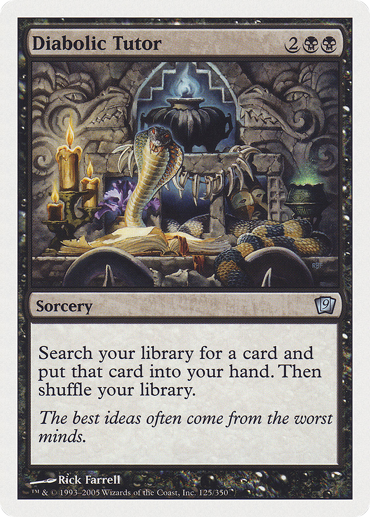 Image of Diabolic Tutor (9ED-125) - 9th Edition Foil